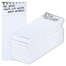 PRICARO Notizblock "Spruch 03", magnetisch, 62x148 mm, 10 Stück