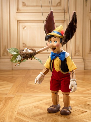Folk art marionette pinocchio - folk,
