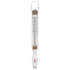 Einkochthermometer 36cm Drahtkorb Zuckerthermometer Einmach Einweck Thermometer