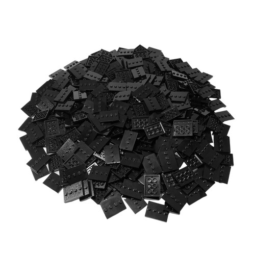 Lego 3x4 standplatte - standplatte, schwarz