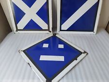 Emailschild "BAHNSIGNAL" Bahn-Verkehrszeichen/ Signalschild 36x36 cm