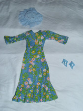 ca. 70er Barbie Blumen Kleid