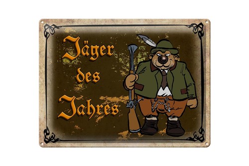 Blechschild jagd 40x30 - 40x30, cm