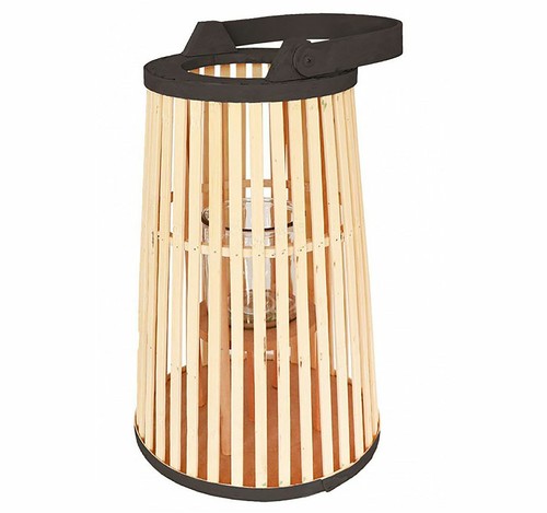 Bambus laterne holz - bambus, zylinder