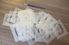 ABC + SONDERZEICHEN SCHABLONE / MALSCHABLONE / ZEICHENSCHABLONE ( Neu )