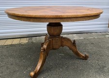 RUNDER  BIEDERMEIER  TISCH    -   NUßBAUM  ca - 1850