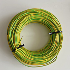 H07V-U ?? 2,5 mm ?? •  Erdungskabel Aderleitung Litze Kabel Draht •  grün/gelb
