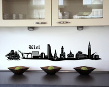 Wandtattoo kiel skyline - wandtattoo,