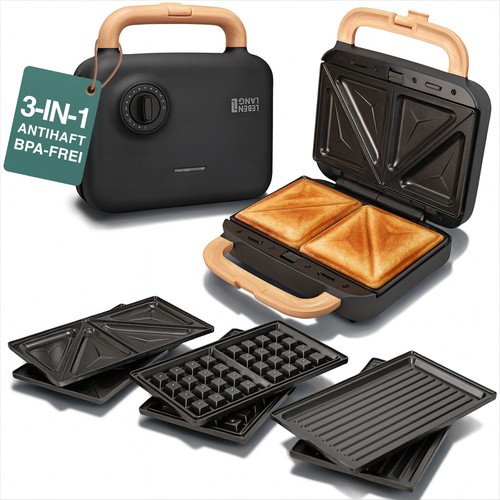 Lebenlang sandwichmaker 3in1 - sandwichmaker, |