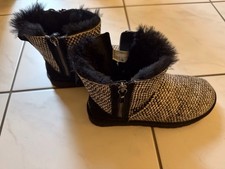 UGG Damen Classic Boots Schwarz/Weiss Winterstiefel EU 39 Rarität Limitiert