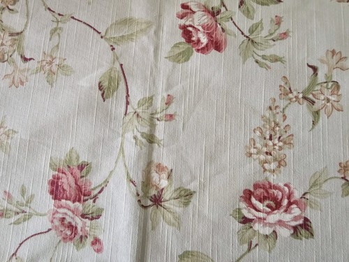 Stoffrest beige blumen - stoffrest,
