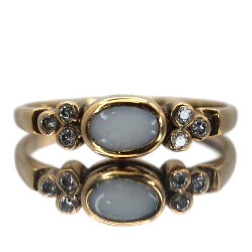 Opal ring gold 9ct - ring,