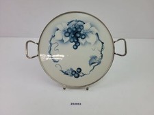 Tortenplatte Metall Keramik/Porzellan? Weinrebe Küche Kuchen Backen #253953