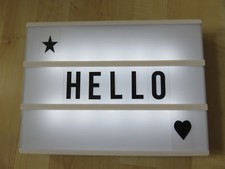 DIY LED-Lichtbox Lightbox Leucht-Kasten Leuchtbox Light Box mit Buchstaben *TOP*