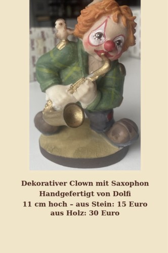 Clown mit saxophon dolfi - clown,