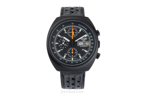 Heuer pilot chronograph black - heuer,