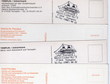 1/1369 AK WARNITZ BUNGALOW SCHWEDT TEMPLIN UCKERMARK - 4 x