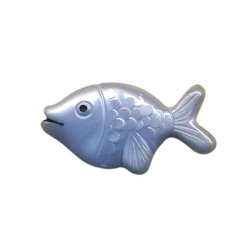 Anstecker fisch hellblau - hellblau, ddr