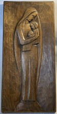Geschnitztes Holzrelief –