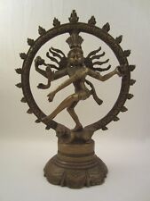 SRI NATARAJA SHIVA DEITY BRONZE SKULPTUR STATUE TANZEN INDIEN OM ॐ NAMA SHIVAYA 