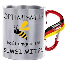 Tasse a. Edelstahl m