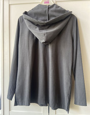 Hennes Collection Blazer, Jacke mit Kapuze, grau, 40, L, Viskose, Vintage