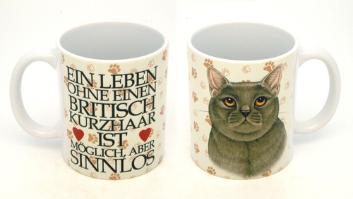 Britisch kurzhaar kaffeebecher - kurzhaar,