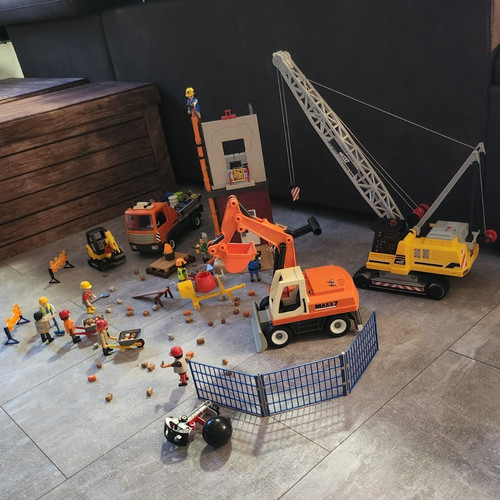 Playmobil baustelle konvolut - playmobil,