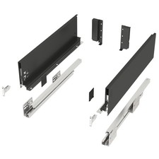Schubkastensystem JUNKER SLIM anthrazit SoftClose Schubladen Vollauszug SOTECH