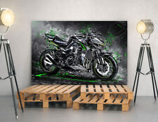 ACRYLGLAS WANDBILD KAWASAKI Z1000 ABSTRAKT KUNSTDRUCK BILDER POSTER MOTORRAD