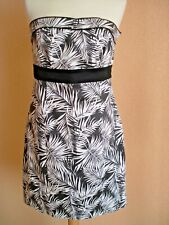 Bandeaukleid Sommerkleid,Cocktailkleid,v.H&M,Gr.38/40,schwarz/creme,neuwertig