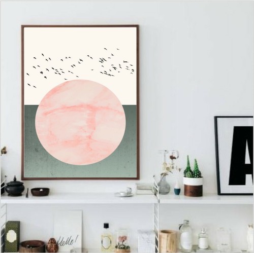 Grün und rosa abstrakte - rosa,