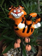 Keramik Katze Gartenkugel