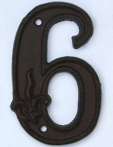 Hausnummer hausnummern - "6",
