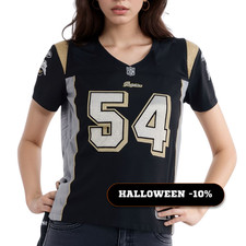 NFL Trikot Reebok Miami Dolphins Thomas 54 Schwarz Gold Damen Jersey L Football