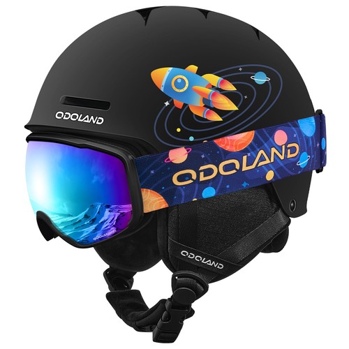 Kinder skihelm und skibrille - und,