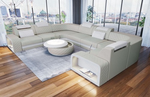 Couch ledersofa wohnlandschaft - couch,