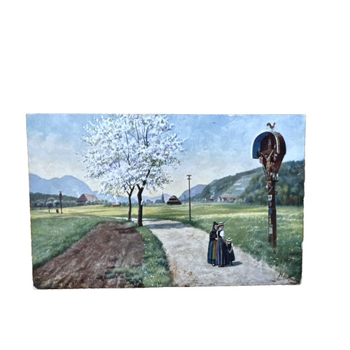 Ansichtskarte postkarte elzach - ansichtskarte,