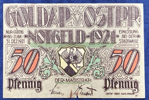 Pfennig 1921 goldap - 50,