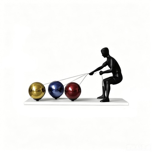 Skulptur mit kugeln - mit,