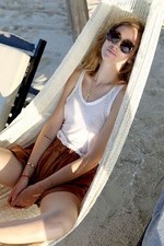 ZARA CAMEL LEATHER EFFECT