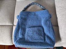 Freds Bruder Hobo Bag Blau, neu, Felloptik 