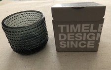 iittala Kastehelmi Votiv 64 mm Oiva Toikka 1964 in Grau — nicht benutzt/Liebhabe