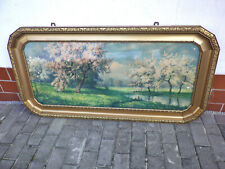 Bilderrahmen alt groß 12eckig goldfarben 133x67 cm sn68