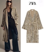 ZARA KIMONO GR M MANTEL SAMT
