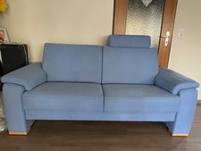 „Himola“  2,5 Sitzer Sofa, Couch gebraucht hellblau / azur, Hersteller: himolla