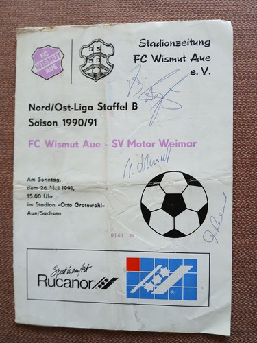 Programmheft wismut aue sv - fc,