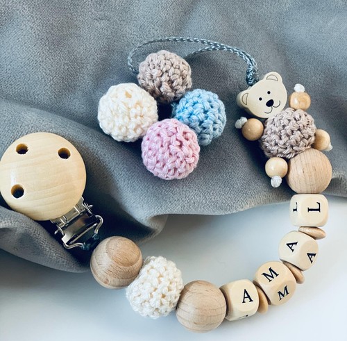Schnullerkette mit namen - mit,