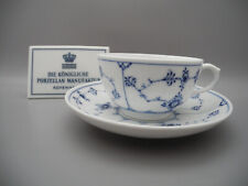 Royal Copenhagen Teetasse Untertasse Muselmalet 465 blaue Strohblume Blue Fluted