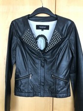 Oakwood Lederjacke schwarz mit Nieten Gr. M 36 38 lässiges Teil